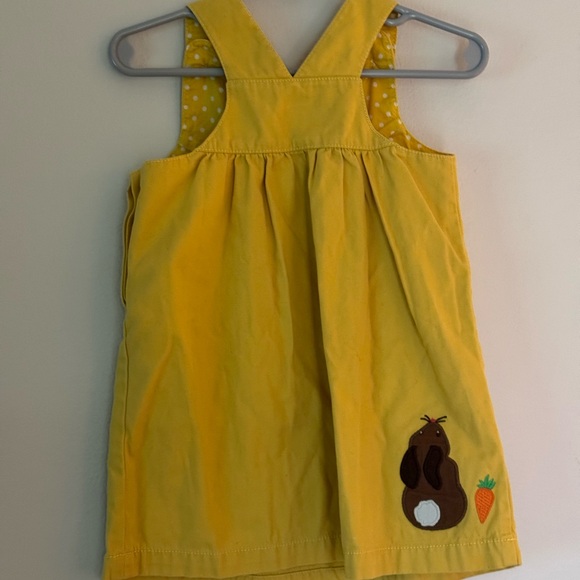 Baby Boden yellow bunny dress 12-18 months NWOT - Picture 8 of 8